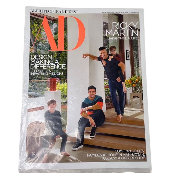 Architectural Digest Magazine February 2018 Home Interior Design u - Picture 1 of 4